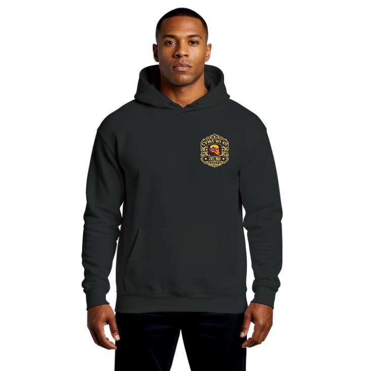2027 State Rally hoodie, front