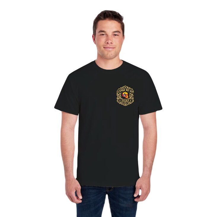 2027 State Rally men's t-shirt, front